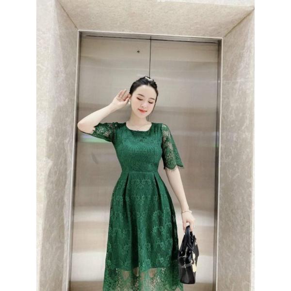 ĐẦM XÒE REN GỢN SÓNG TAY LỠ