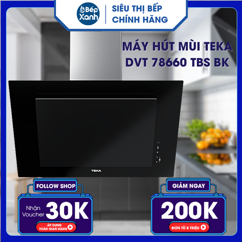 Hình ảnh Máy hút mùi TEKA DVT 78660 TBS BK - Hàng Chính Hãng