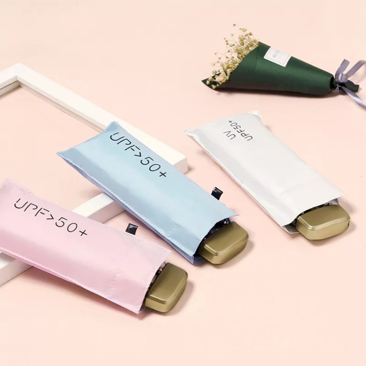 Dù Mini Gấp Gọn UPF50+ 2 Lớp Chống UV Tia Cực Tím - Hàng Chính Hãng MINIIN
