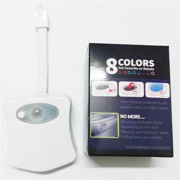 Đèn Led Cảm Biến Chuyển Động Pir 16 Màu Cho Toilet Phòng Tắm