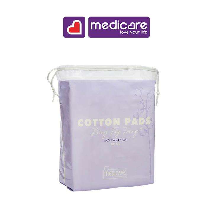 0131987 Bông Tẩy Trang Cotton MEDiCARE 200 miếng