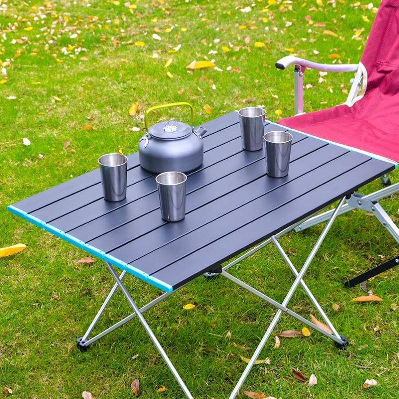 Bàn dã ngoại xếp gọn picnic du lịch gấp gọn bằng hợp kim nhôm nhẹ, gấp gọn, chắc chắn, độ bền cao