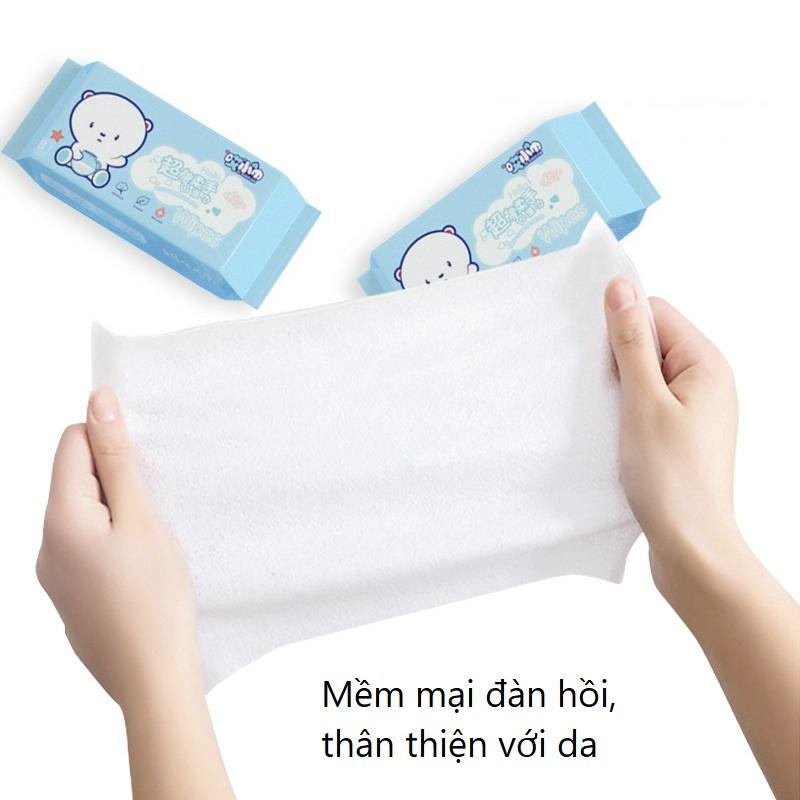 Khăn giấy ướt mini bỏ túi xinh xắn, Giấy lau mặt lau tay không mùi an toàn cho da