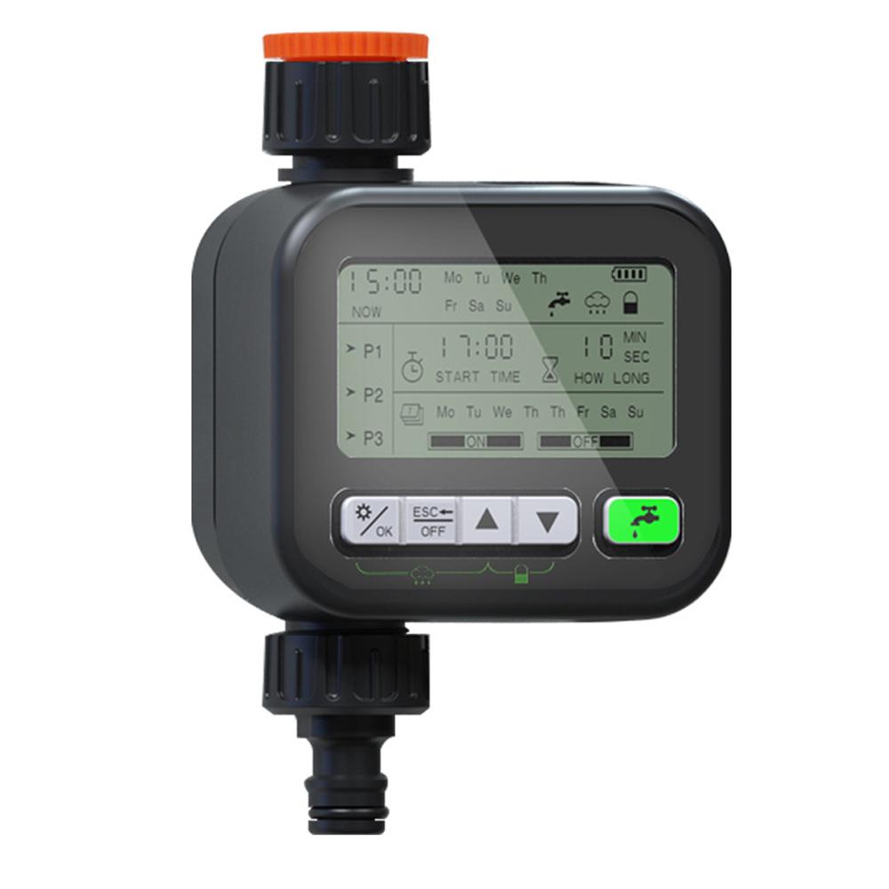 Gardening Irrigation Timer Automatic Watering Device Garden Balcony Rain Sensing Control Intelligent Irrigation System Controller 3 Program Setting with Child Lock