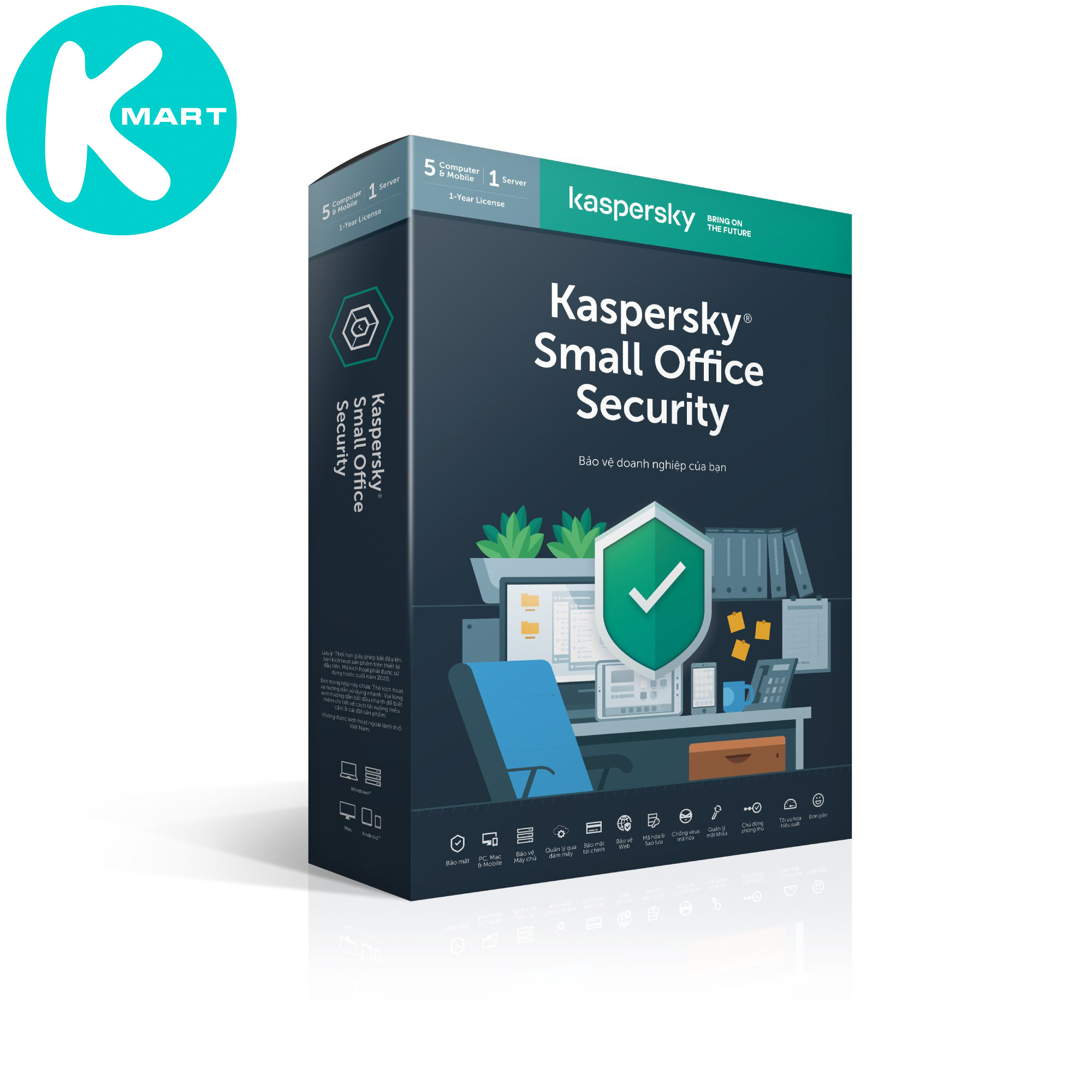 Hình ảnh Kaspersky Small Office Security (1server + 5PC) - KSOS 5 - Hàng chính hãng
