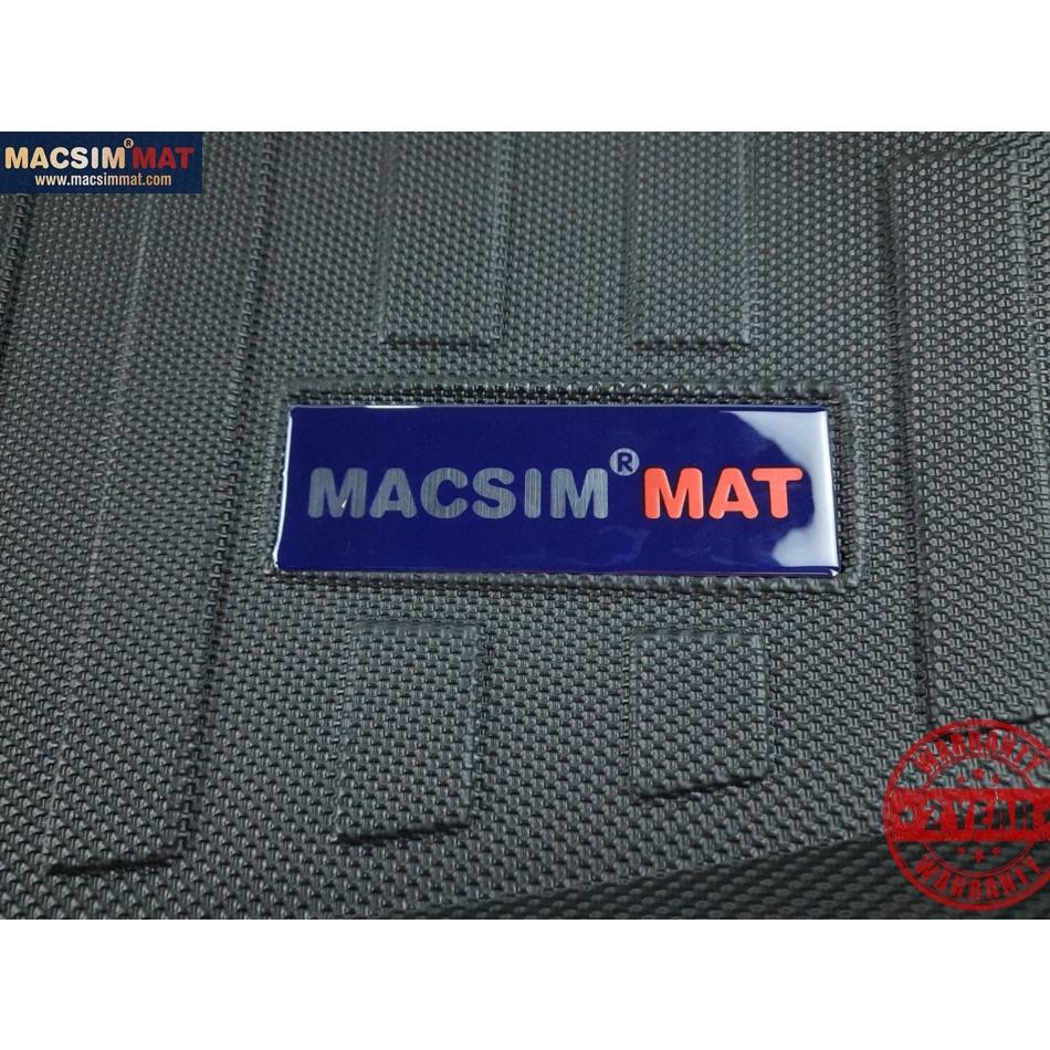 Thảm lót cốp xe ô tô Isuzu Mux 2015-đến nay nhãn hiệu Macsim chất liệu TPV màu đen hàng loại 2