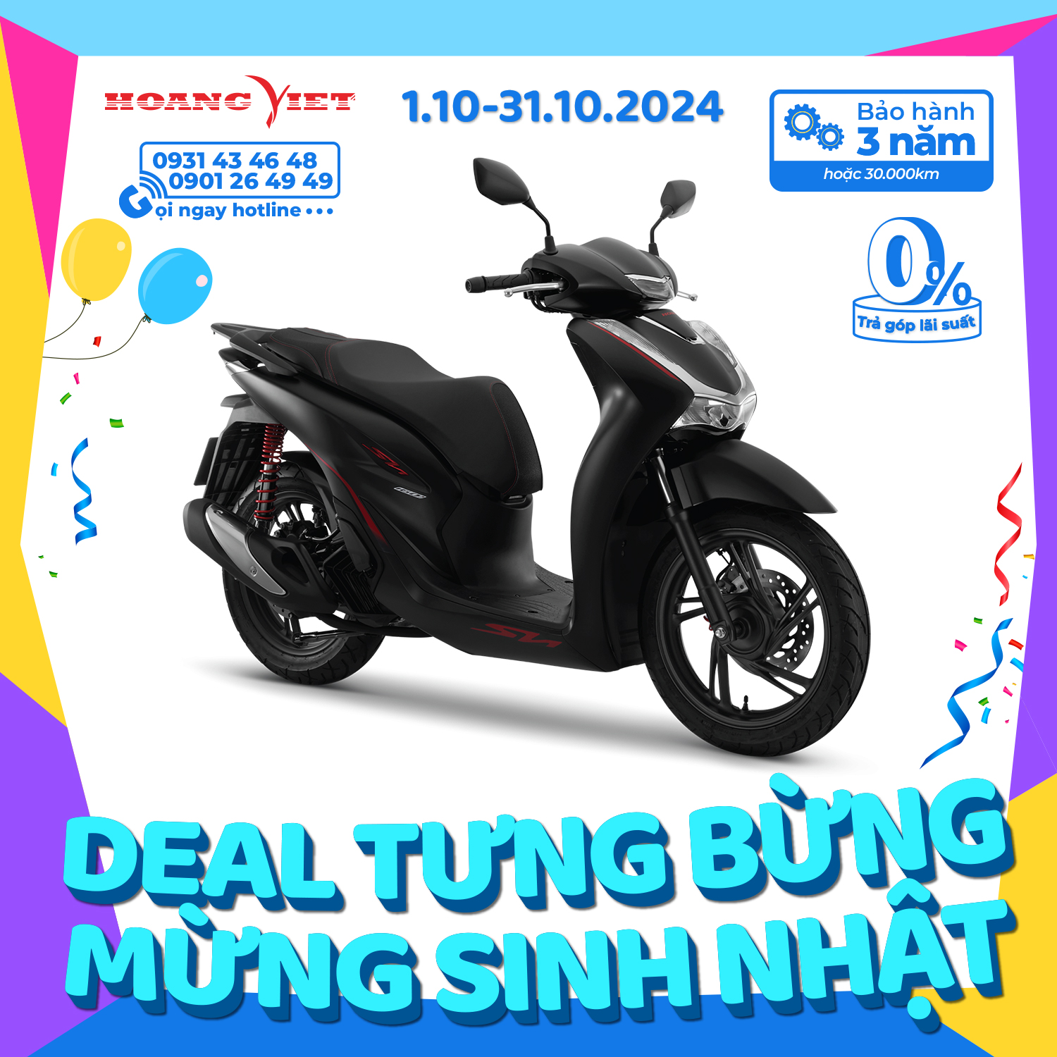 Xe Máy Honda SH 160i 2024 - Phiên Bản Đặc Biệt