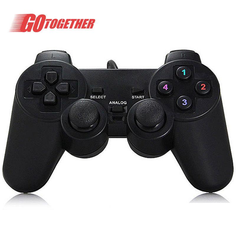 TGZ-P706 USB Wired Dual Vibration Gamepad PC Dual Shock Singles Joypad USB Vibration Joystick