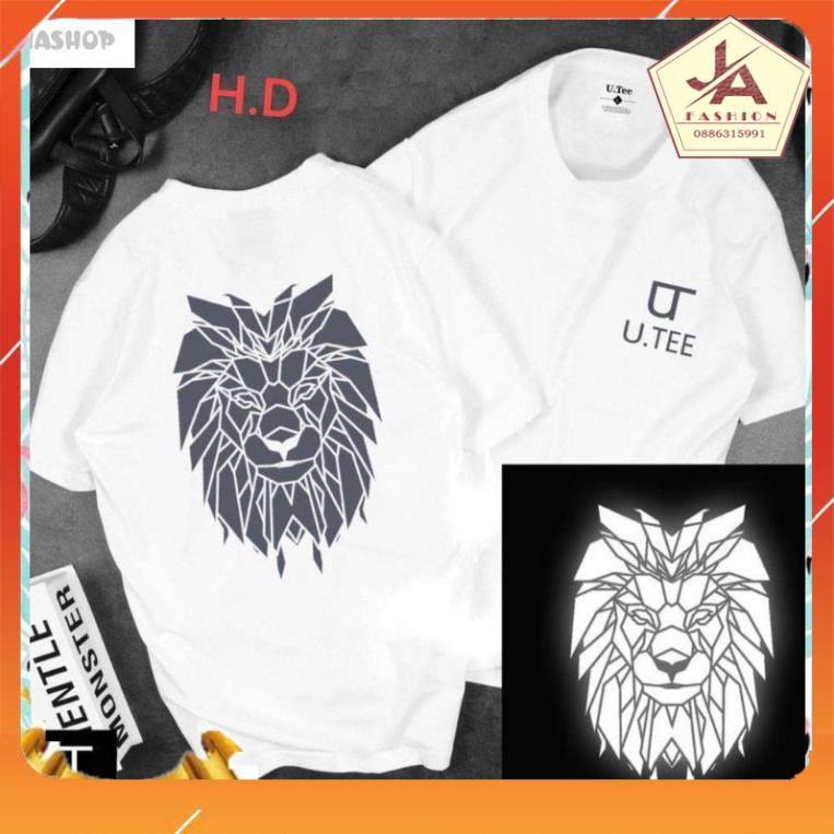 Áo thun thời trang nam nữ áo phông tay lỡ phản quang sói uteechất cotton mềm mịn unisex đủ 2 size giá rẻ