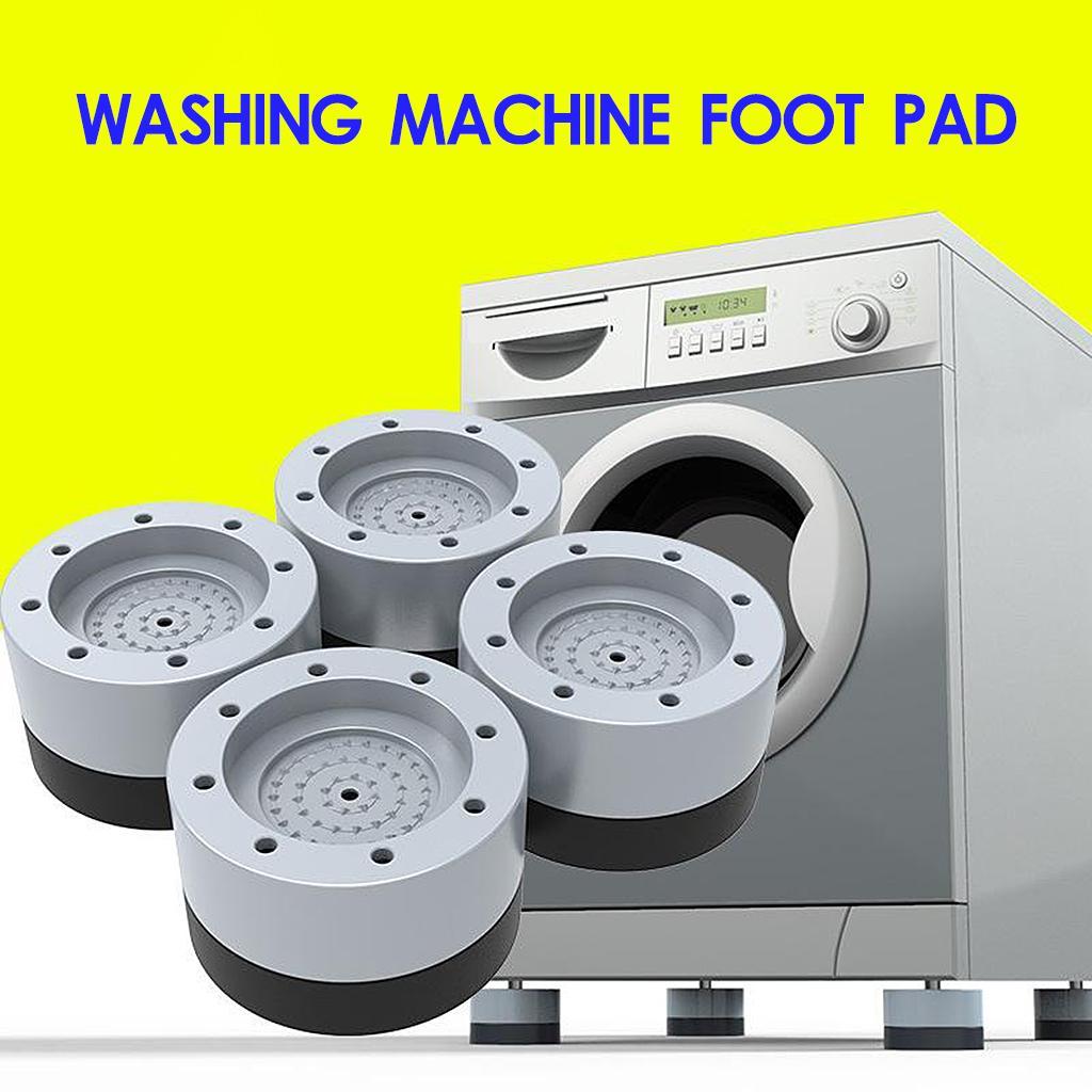 Pack 4 Rubber Anti Vibration Pads Shock Absorbing for Washing Machine 3.5cm