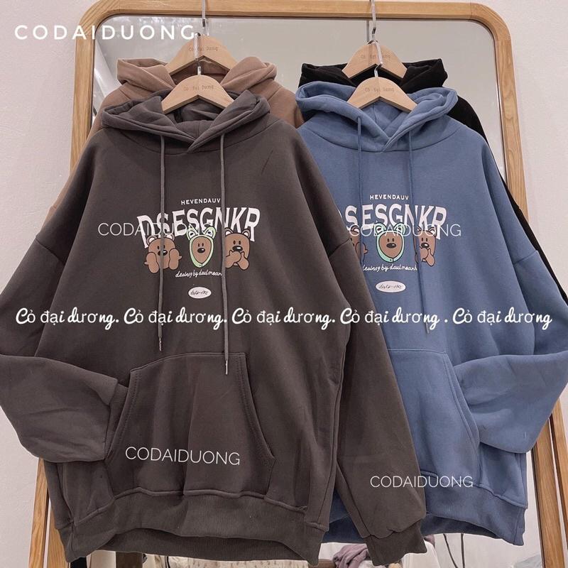 Áo nỉ hoodie 3 chú chó