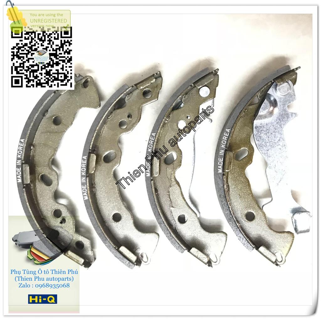 Má phanh chính hãng Hi-Q cho Hyundai i10 (2009 - 2013). - Guốc phanh sau. OEM Brake Shoe :