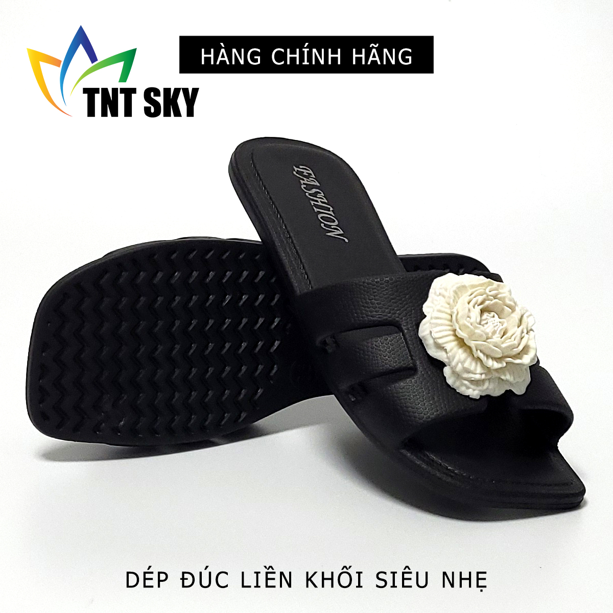 Dép Nữ Quai Ngang Đúc Liền Khối Siêu Nhẹ - Hàng Chính Hãng - TK520