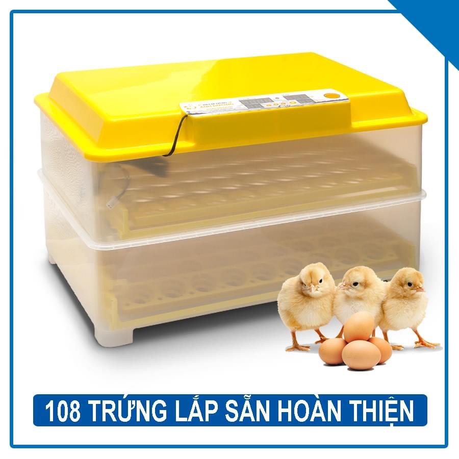 MÁY ẤP 108 TRỨNG-KHAY ĐẢO LĂN-TỰ ĐỘNG ĐẢO-LẮP GIÁP SẴN