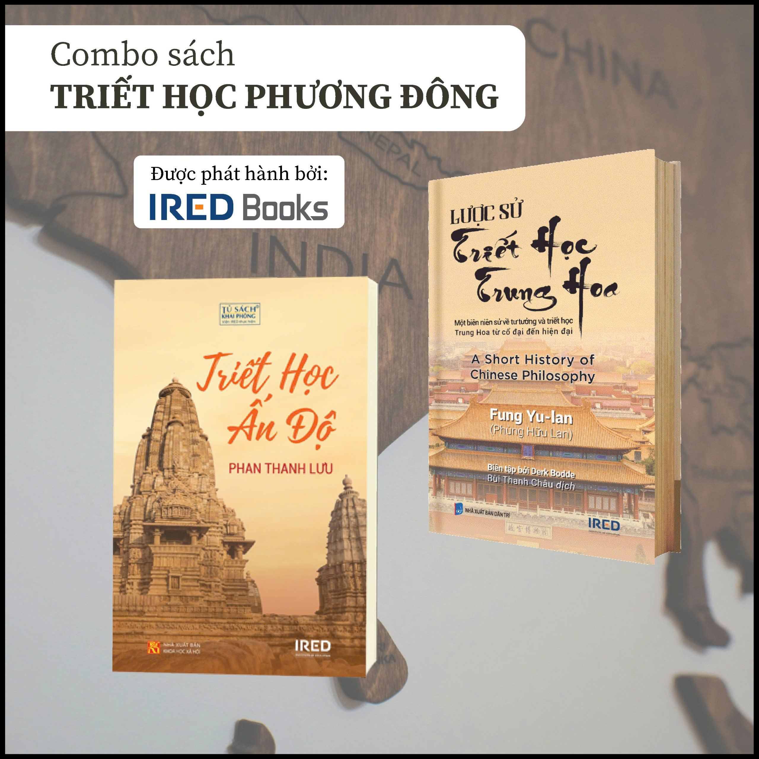 Sách - Combo Triết học Phương Đông gồm 2 quyển: Triết học Ấn Độ và Lược sử triết học Trung Hoa