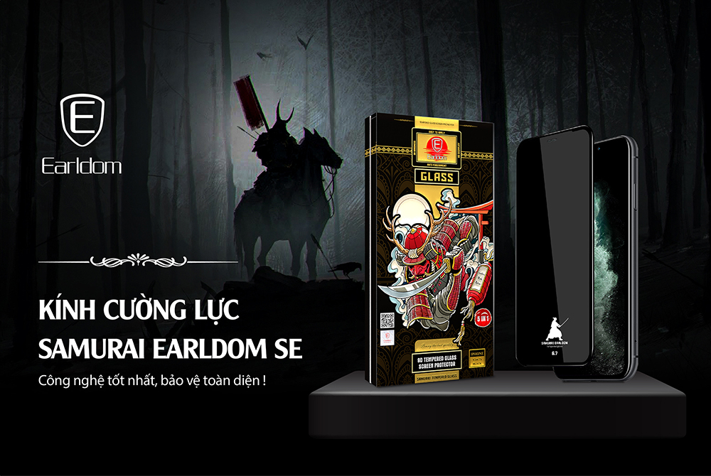 Miếng Kính Cường Lực Samurai Chống Ánh Sáng Xanh Che Toàn Bộ, Dành Cho iPhone - Hàng Chính Hãng