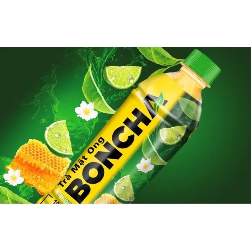 Thùng 24 Chai Trà Mật Ong vị Chanh BONCHA 450ml