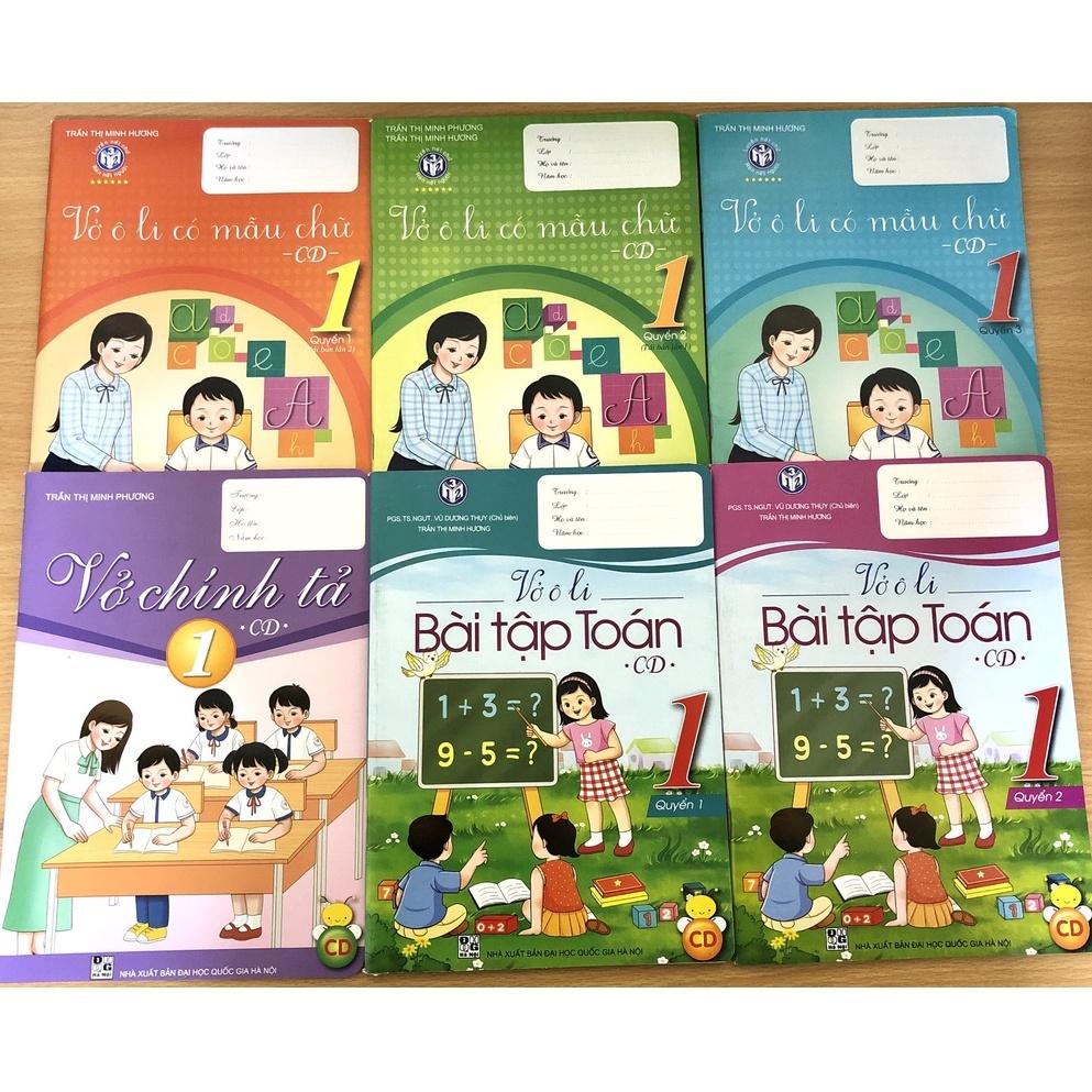Combo bộ vở ô li lớp 1 - Bộ cánh diều