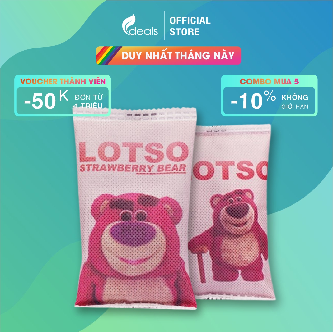 Than tre hoạt tính Tinh thể khoáng Nano ECODEALS Lotso 100g - Hiệu quả x2, hấp thụ 98% khí độc