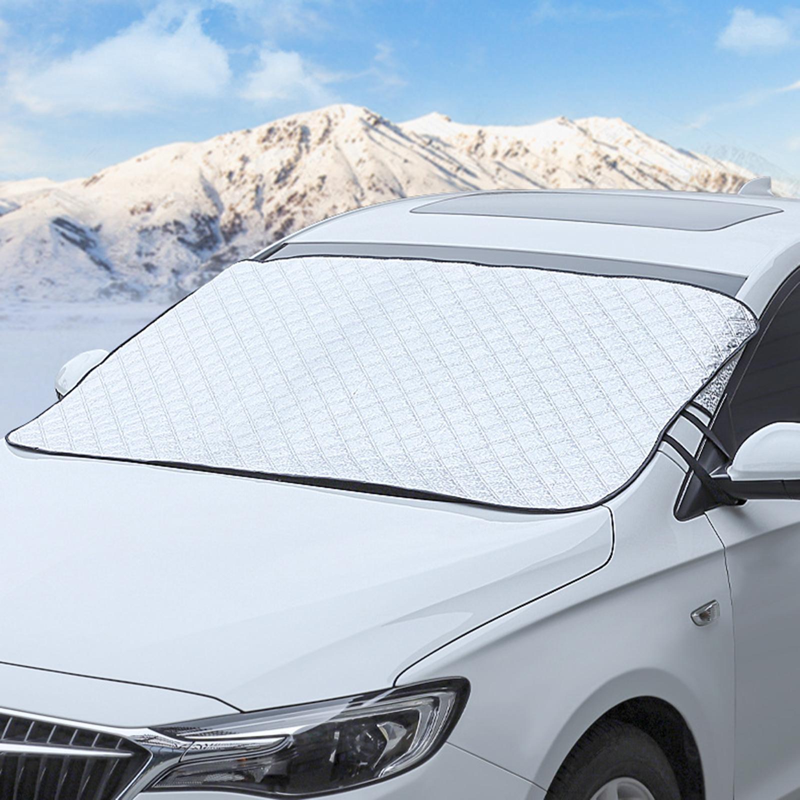 Car Windshield Snow Cover Protective Windscreen Cover for Sedan Van SUV