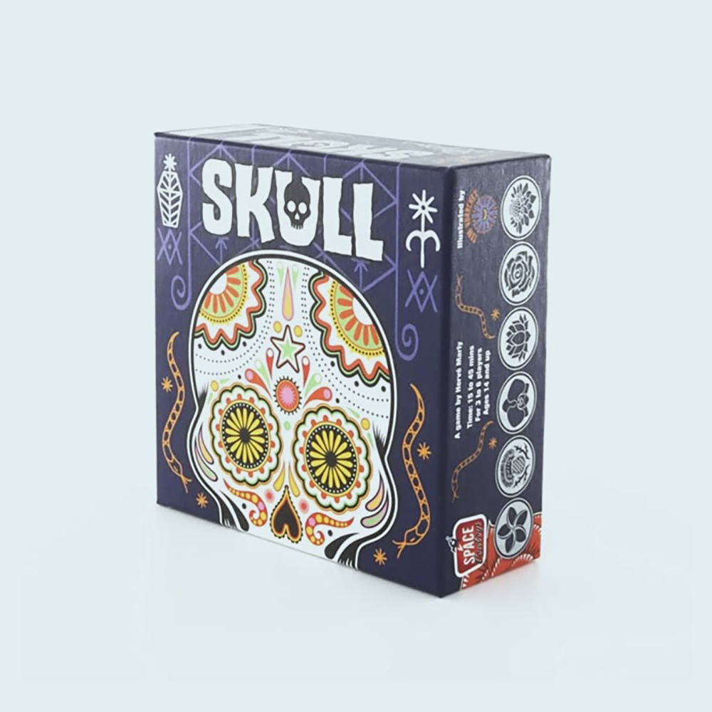 Skull Party Game Bluffing Game Strategy Game Bộ Trò Chơi Thuật Đầu Lâu