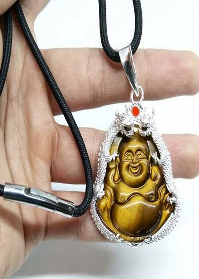 Mặt dây chuyền mắt hổ bọc bạc