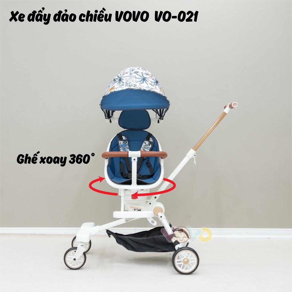 Xe Đẩy Gấp Gọn Đảo Chiều Vovo VO-021, Hàng Cao Cấp Cho Bé Mẫu Mới 2022