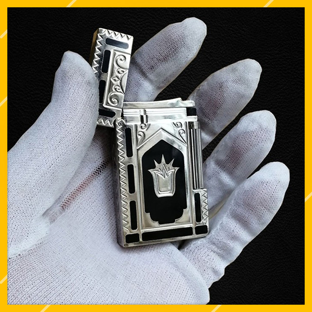 Vỏ Hột Quẹt Bật Lửa Upon Gas Đá D170T Họa Tiết Sơn Mài Hoàng Gia Đẹp Độc Lạ - Dùng Gas Đá Cao Cấp