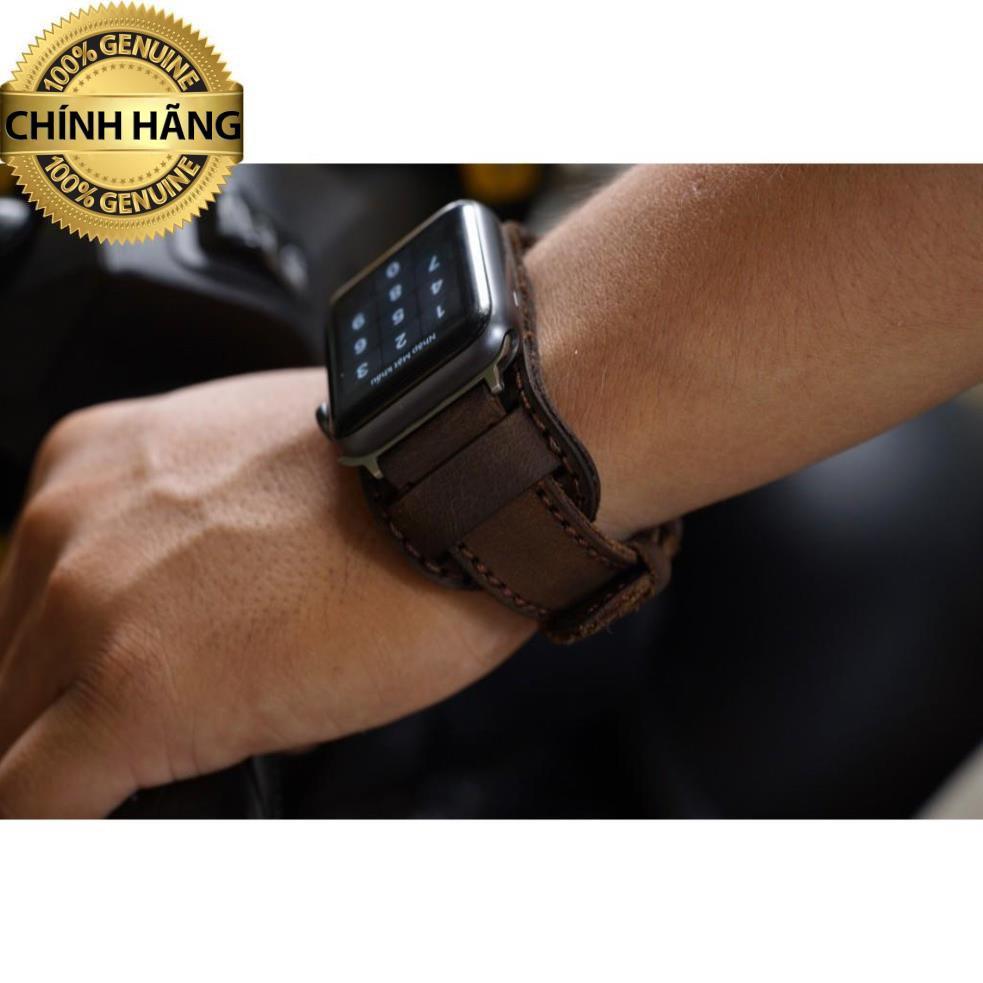 Dây đồng hồ da bò nâu đất RAM BUNDSTRAP B1 dành cho Apple Watch cực đẹp .
