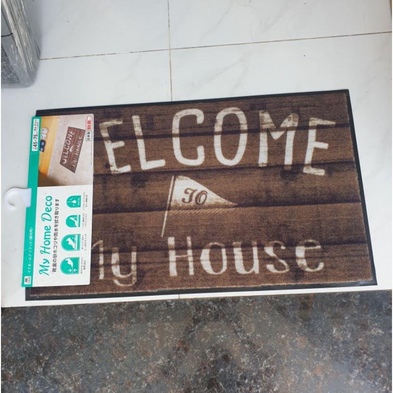 THẢM WELCOME DOORMAT ĐẾ CAO SU CHỐNG TRƯỢT CONDOR JAPAN