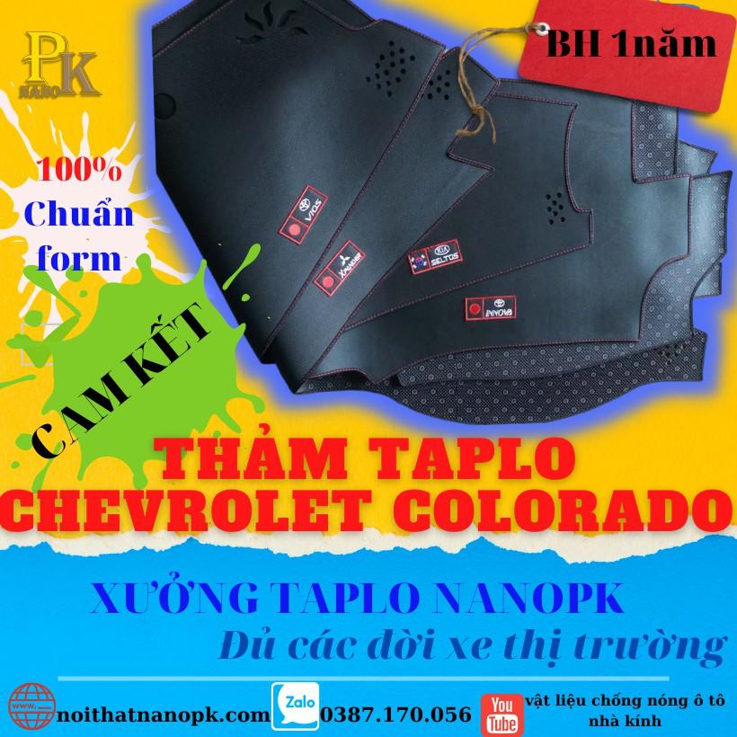 THẢM CHỐNG NÓNG TAPLO NHUNG MỊN 3 LỚP XE CHEVROLET COLORADO– CHUẨN FORM