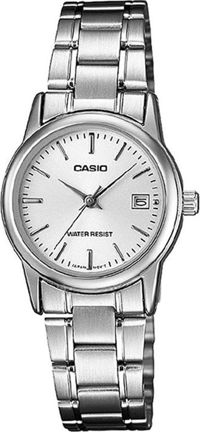 Đồng Hồ Nữ Dây Thép Không Gỉ Casio LTP-V002D-7AUDF (25mm) - Trắng