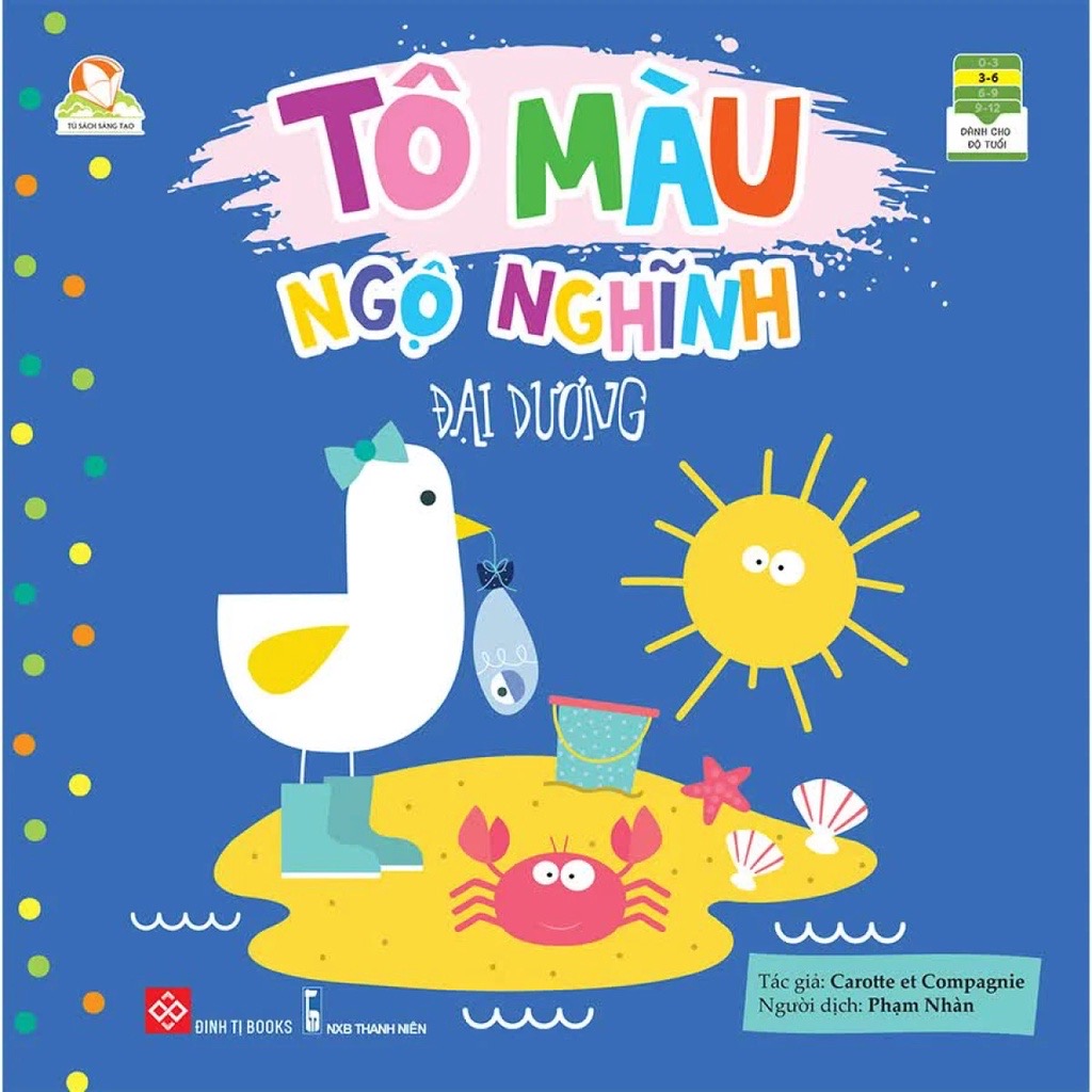 Sách Tô Màu Ngộ Nghĩnh – Đinh Tị Books (Nhiều chủ đề cho bé 3 - 6 tuổi)