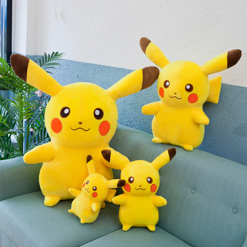 Gấu Bông Pikachu Dễ Thương Siêu Mềm Mịn Cho Bé (20cm---65cm) Hàng Xịn Cao Cấp Loại 1, An Toàn Cho Người Sử Dụng (Tặng Kèm 1 Ví Da 12 Ngăn Đựng Thẻ ATM, CCCD)