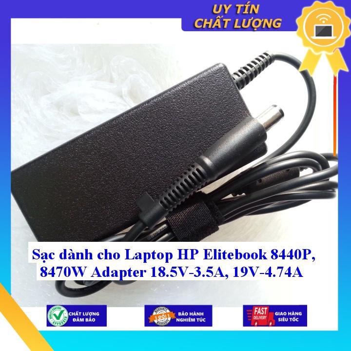 Sạc dùng cho Laptop HP Elitebook 8440P 8470W Adapter 18.5V-3.5A 19V-4.74A - Hàng Nhập Khẩu New Seal