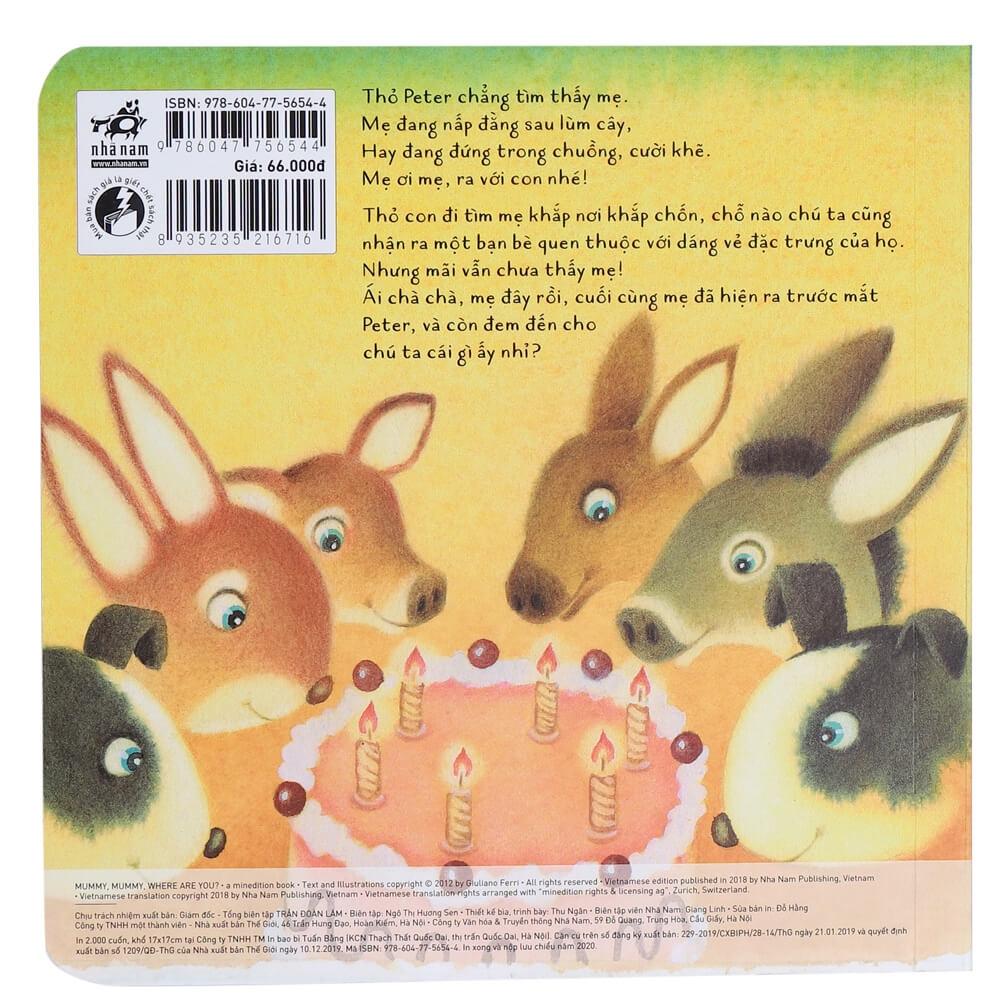 Sách Lật Tương Tác Song Ngữ 0-3 Tuổi: Mẹ Đâu Rồi?