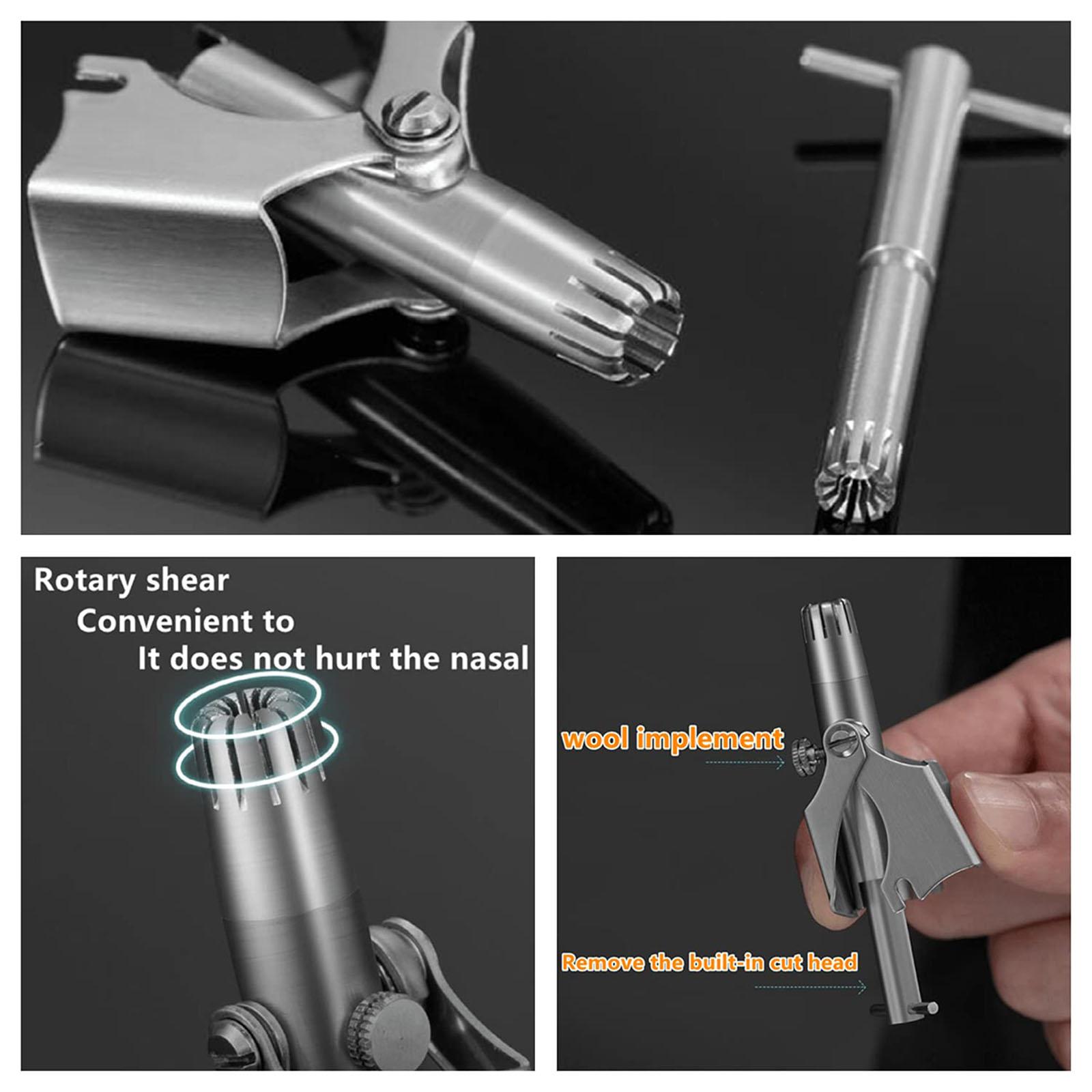 Portable Travel Manual Nose Ear Hair Trimmer Nose Hair Remover Nasal Shaver