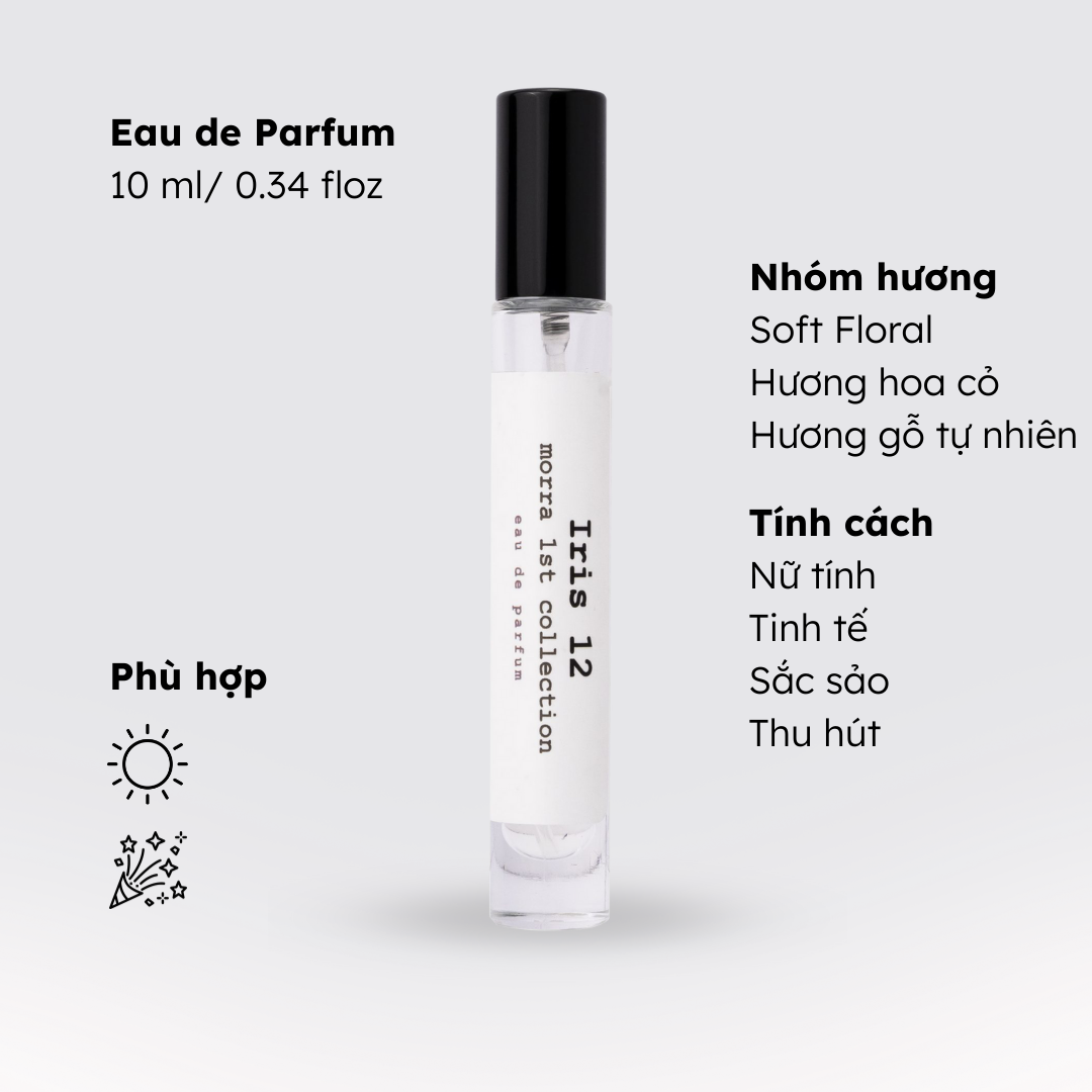 Nước hoa nữ tính tinh tế, sắc sảo, thu hút No.91 (Iris) Morra - dạng xịt
