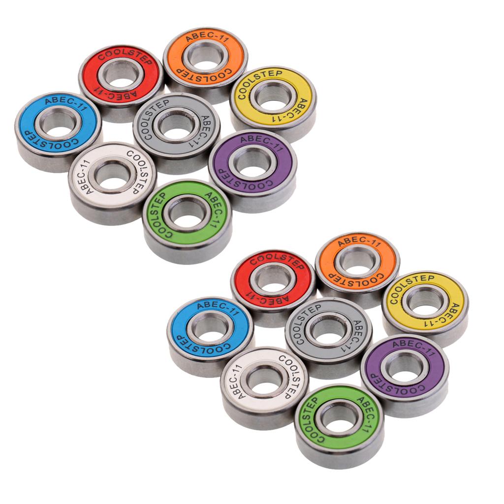 Set 16 Vòng Bi Trượt Ván ABEC 11 Tốc Độ Cao & Chống Thấm Nước