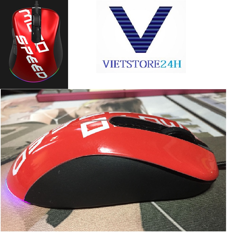 Chuột Motospeed V100 PRO RED TRUE ESPORT- hàng chính hãng 