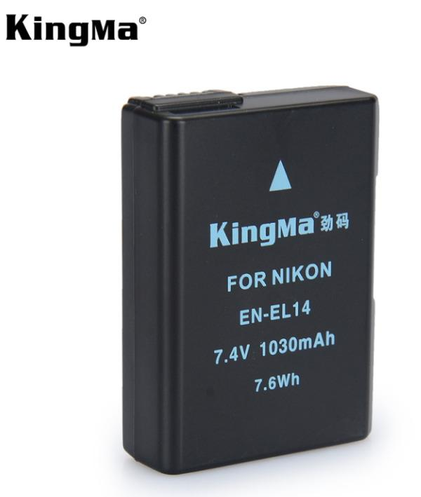 Pin sạc Ver 3 Kingma cho Nikon EN-EL14 (Sạc Type C siêu nhanh), Hàng chính hãng