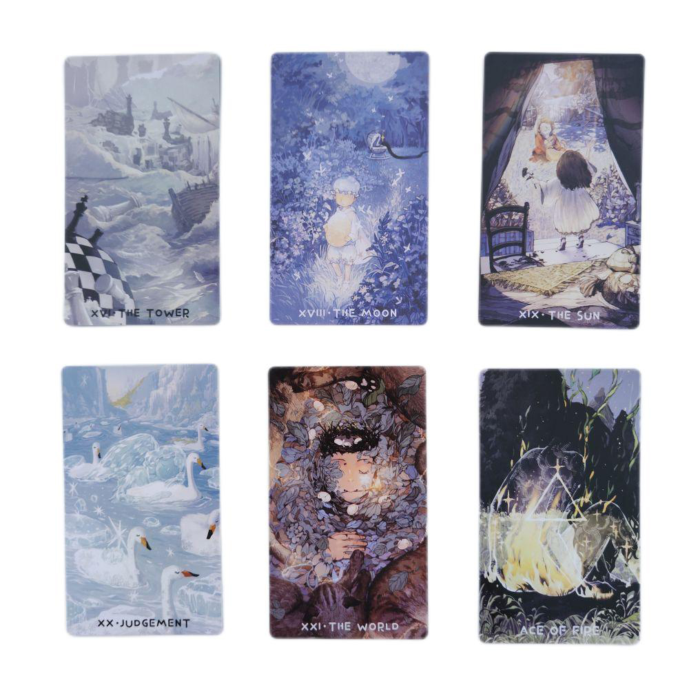 [Size Gốc] Bộ Bài MonSoon Tarot 78 lá 7x12 cm đá thanh tẩy
