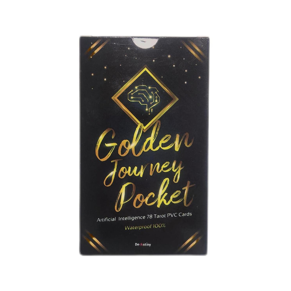 [Size Gốc] Bộ Bài Golden Journey Tarot 78 lá bài 7x12 Cm tặng đá thanh tẩy