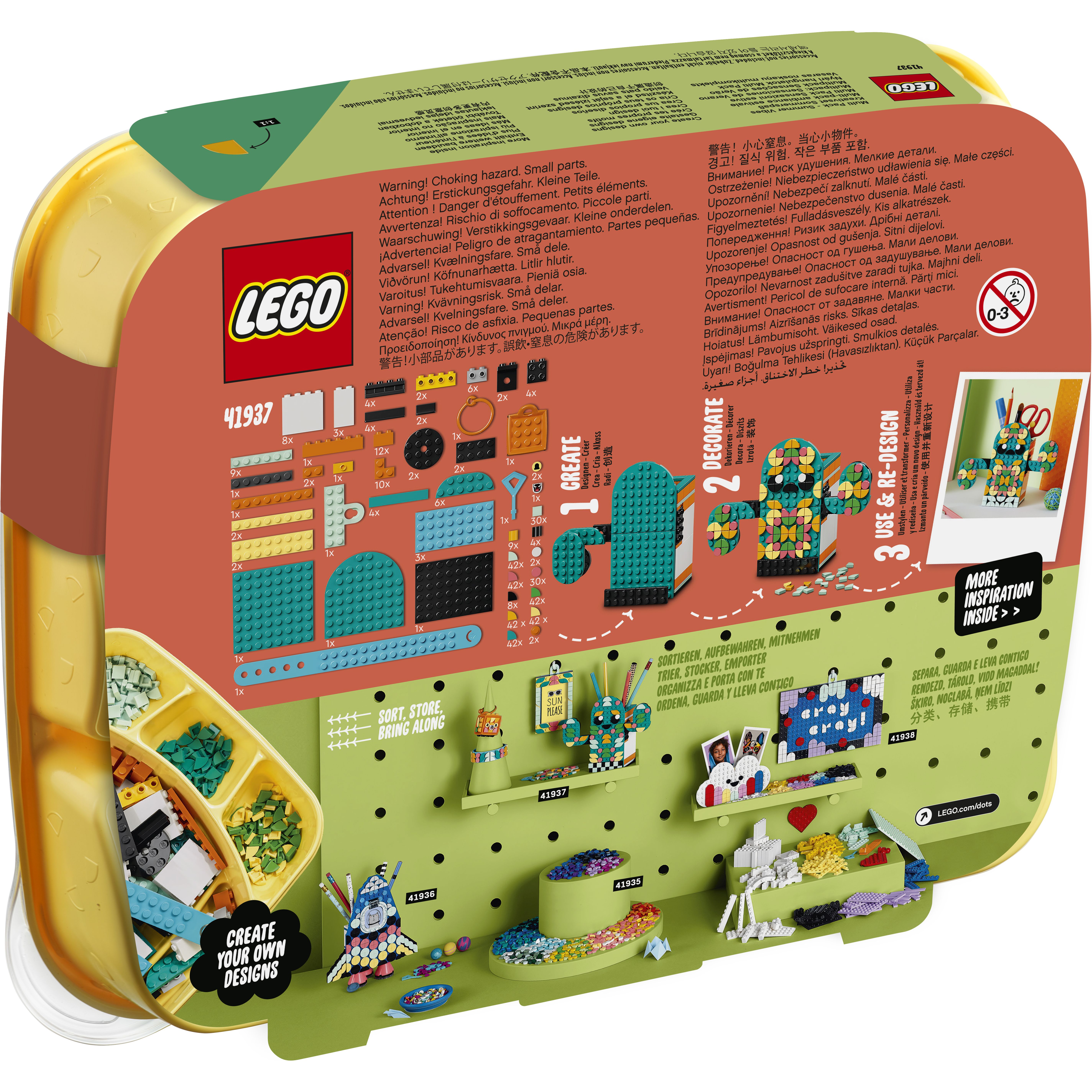 LEGO DOTS 41937 Phụ kiện mùa hè đáng yêu (441 chi tiết)
