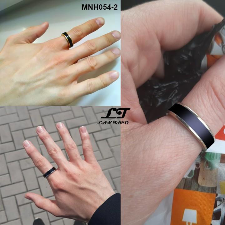 Nhẫn nam cao cấp 6li giá tốt Không đen không gỉ sét MNH054