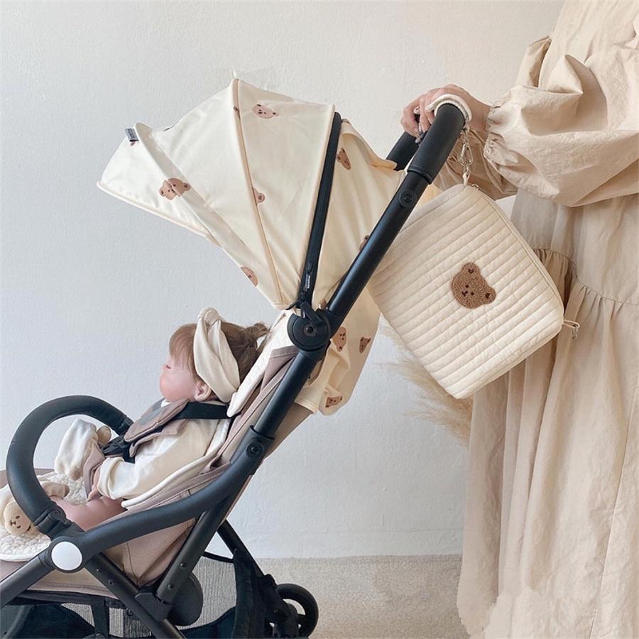 Túi Kéo Khóa Kèm Móc Treo Xe Đẩy Treo Cũi Cho Bé , Túi Đựng Bình Sữa Đa Năng Hãng Dot To Dot Xuất dư Có Móc Treo TXD