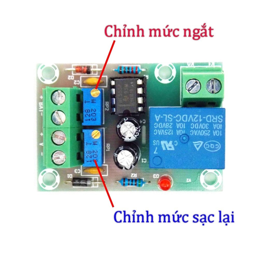 Mạch quản lý, tự động sạc Acquy 12V XH-M601