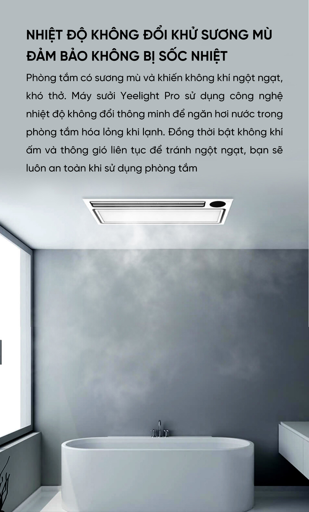 [MỚI - MÀN LCD] Máy Sưởi / Đèn Sưởi Nhà Tắm Thông Minh Yeelight Pro 8 in 1 - YLYB005 (YLYB02YL mã cũ) - Hàng Chính Hãng