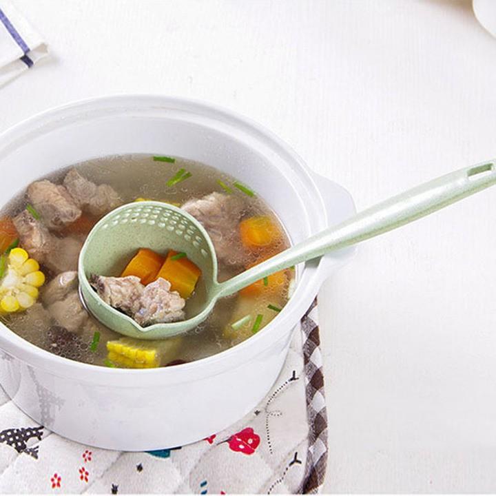 Muỗng Múc Canh Lúa Mạch - Lúa Mì 2 Trong 1