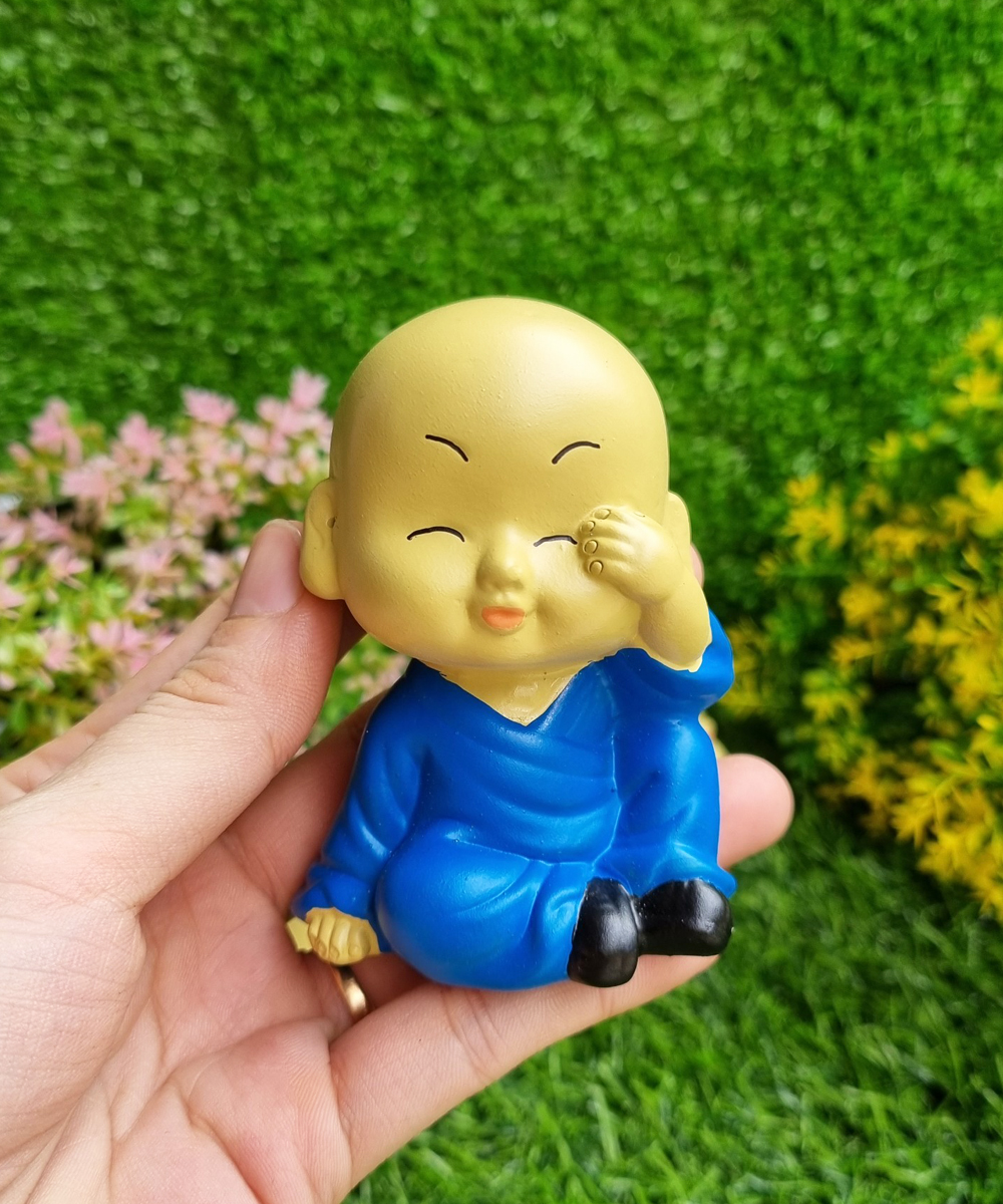 Bộ 03 chú tiểu Tam Không 8cm áo màu sinh động